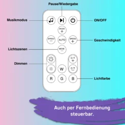 LED-Tischlampe LED Light Bar, 2er, schwarz, RGBW, Kunststoff