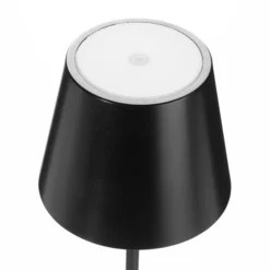 LED-Tischlampe Toc mit USB-Charger, IP54, schwarz