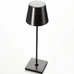LED-Tischlampe Toc mit USB-Charger, IP54, schwarz