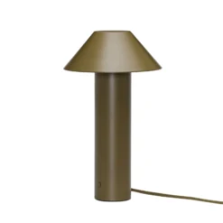 LED-Tischlampe Tower, dunkelgrün, Höhe 32 cm, Metall