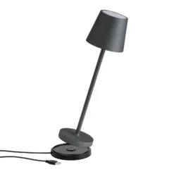 LED-Tischleuchte 5099, Akku IP54 dimmbar graphit