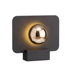 LED-Tischleuchte Alba, indirekte Lichtwirkung, schwarz