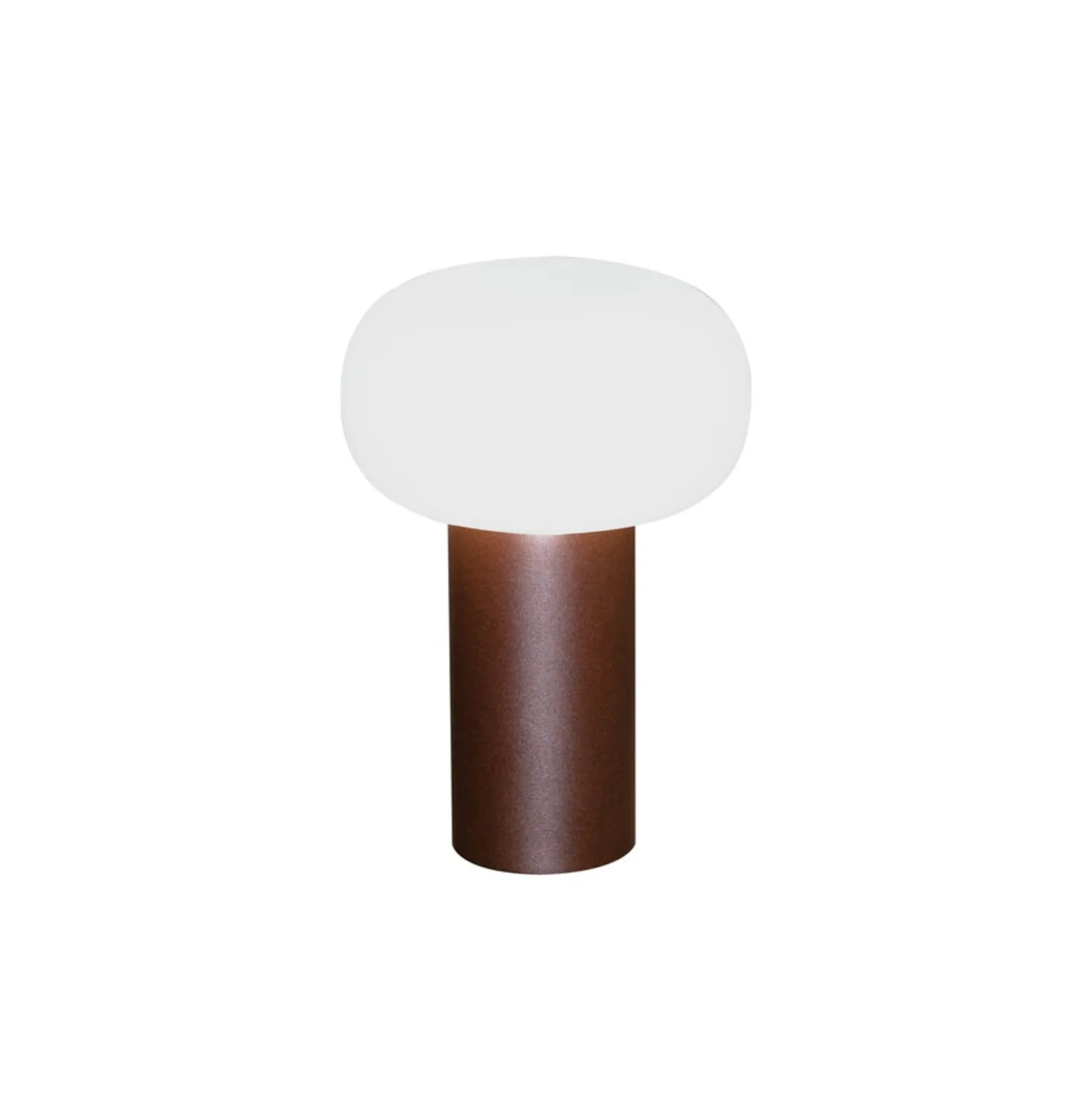 LED-Tischleuchte Antibes, IP54, Akku, RGBW, rost