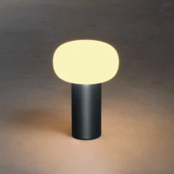 LED-Tischleuchte Antibes IP54, Akku, RGBW, schwarz