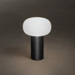 LED-Tischleuchte Antibes IP54, Akku, RGBW, schwarz
