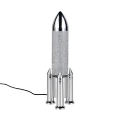 LED-Tischleuchte Apollo, titanfarben, Höhe 33 cm, RGB, USB