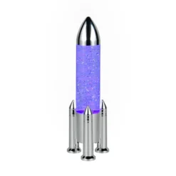 LED-Tischleuchte Apollo, titanfarben, Höhe 33 cm, RGB, USB