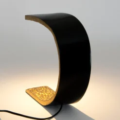LED-Tischleuchte AUREONDA, schwarz/gold, Höhe 30 cm, Metall