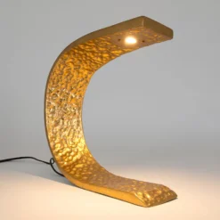 LED-Tischleuchte AUREONDA, schwarz/gold, Höhe 30 cm, Metall
