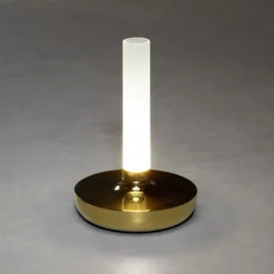 LED-Tischleuchte Biarritz, IP54, Akku, CCT, gold