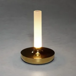 LED-Tischleuchte Biarritz, IP54, Akku, CCT, gold