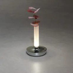 LED-Tischleuchte Biarritz IP54, Akku, CCT, silber
