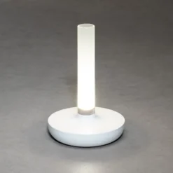 LED-Tischleuchte Biarritz, IP54, Akku, CCT, weiß