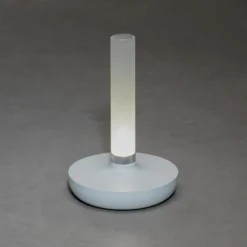 LED-Tischleuchte Biarritz, IP54, Akku, CCT, weiß