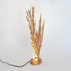 LED-Tischleuchte CORADORIA, goldfarben, Höhe 72 cm, Metall