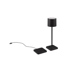 LED-Tischleuchte Fernandez, Dimmer und CCT schwarz