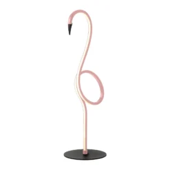 LED-Tischleuchte Flamingo, pink, Metall, 50 cm hoch