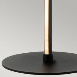 LED-Tischleuchte Flamingo, schwarz, Metall, 50 cm hoch