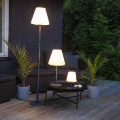 LED-Tischleuchte Gardenlight Kreta mit Akku 26,5cm