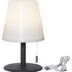 LED-Tischleuchte Gardenlight Kreta mit Akku 26,5cm