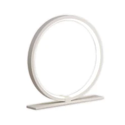 LED-Tischleuchte Kitesurf, Aluminium, Ø 25,7 cm, weiß