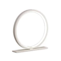 LED-Tischleuchte Kitesurf, Aluminium, Ø 19,3 cm, weiß