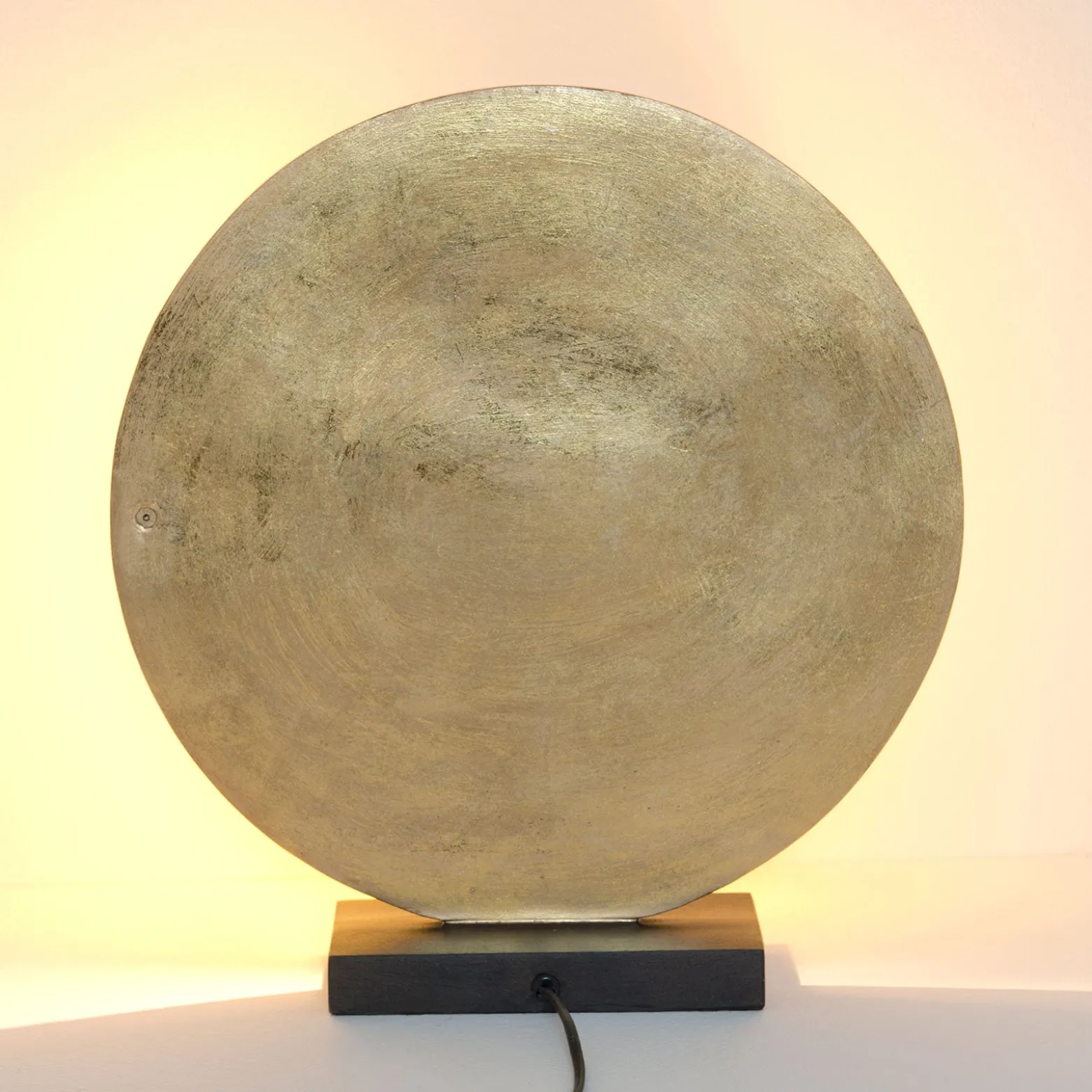 LED-Tischleuchte La Bocca, Höhe 43 cm, gold-braun