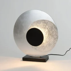 LED-Tischleuchte La Bocca, silber, Höhe 43 cm, 2-flg., Eisen