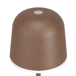 LED-Tischleuchte Mannera mit Akku, rostbraun