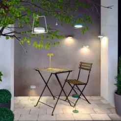 LED-Tischleuchte Miram mit Akku, dimmbar, gelb