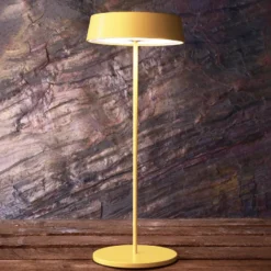 LED-Tischleuchte Miram mit Akku, dimmbar, gelb