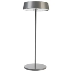 LED-Tischleuchte Miram mit Akku, dimmbar, grau