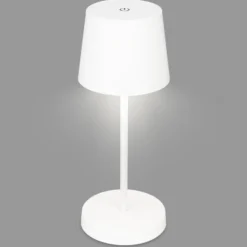 LED-Tischleuchte Piha mit Akku, weiß