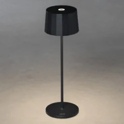 LED-Tischleuchte Positano für außen, schwarz