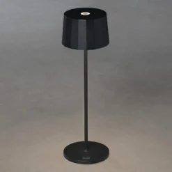 LED-Tischleuchte Positano für außen, schwarz