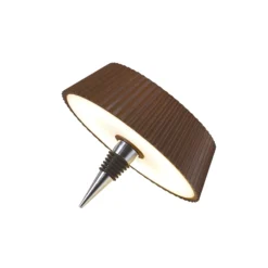 LED-Tischleuchte Relax, corten, Flaschenaufsatz, Akku