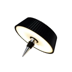 LED-Tischleuchte Relax, schwarz, Flaschenaufsatz, Akku