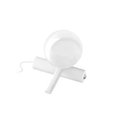 LED-Tischleuchte Rossini, weiß, Aluminium, PMMA, Dimmer