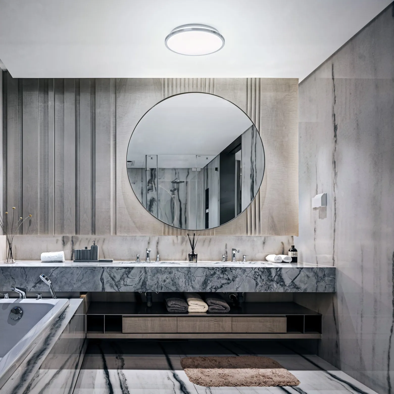 LEDVANCE Bathroom Ceiling LED-Deckenlampe chrom