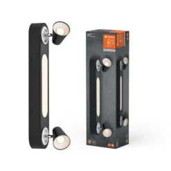 LEDVANCE LED-Deckenleuchte Neptune, 2 Spots, schwarz
