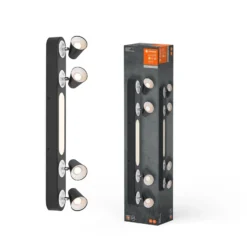 LEDVANCE LED-Deckenleuchte Neptune, 4 Spots, schwarz
