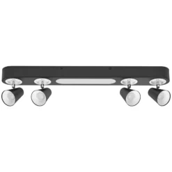 LEDVANCE LED-Deckenleuchte Neptune, 4 Spots, schwarz