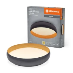 LEDVANCE LED-Deckenleuchte Orbis Livia Ø 52 cm, grau, Metall