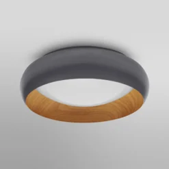 LEDVANCE LED-Deckenleuchte Orbis Livia Ø 30 cm, grau, Metall