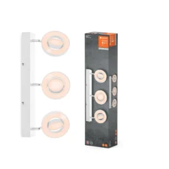 LEDVANCE LED-Deckenstrahler Saturn, dreiflammig, CCT, weiß