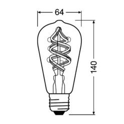 LEDVANCE SMART+ WiFi Filament Classic E27 4,5W 827