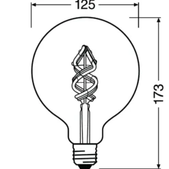 LEDVANCE SMART+ WiFi Filament Globe RGBW E27 4,5W