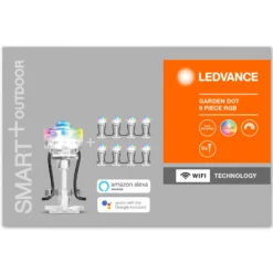 LEDVANCE SMART+ WiFi Garden Dot LED-Spot 9er-Set