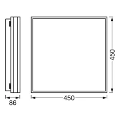 LEDVANCE SMART+ WiFi Orbis Magnet schwarz, 45x45cm