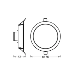 LEDVANCE SMART+ WiFi Spot LED-Einbaustrahler, 110°